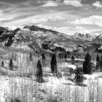 Winter Mountain Scene 031 M1